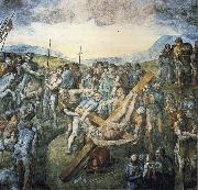 Michelangelo Buonarroti, The crucifixion of the Hl. Petrus